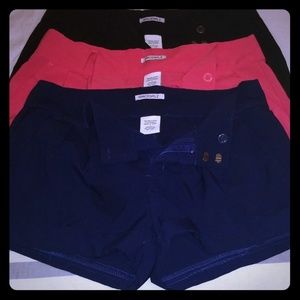 Pink, Navy & Black Lot of 3 shorts size 7.